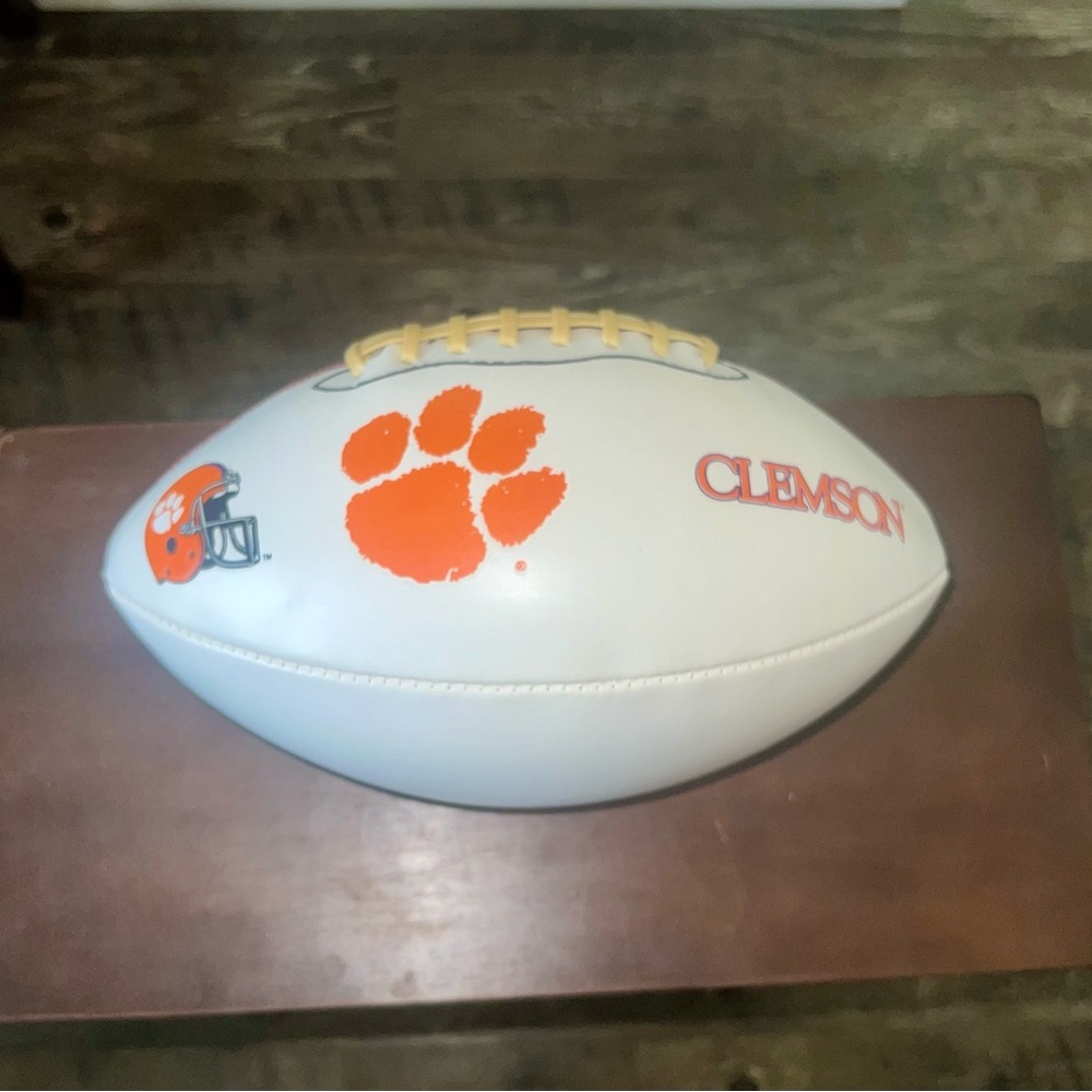 CLEMSON TIGERS Baden Autograph Football NCAA College Fan ACC Sign Signature SC